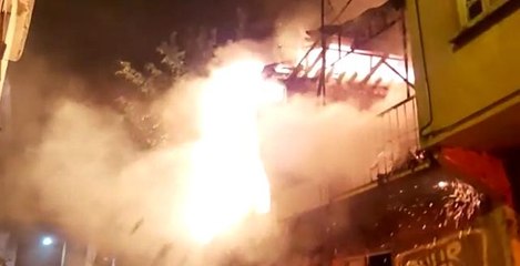 Son dakika: Kahramanmaraş'ta ikamet yangını korkuttu