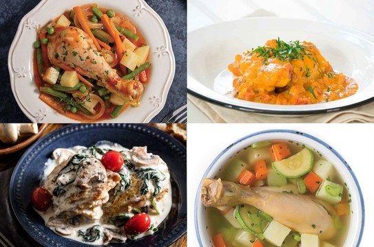 4 recetas con pierna y muslo de pollo ¡Económicas y rendidoras! | Recetas con pollo | Cocina Vital
