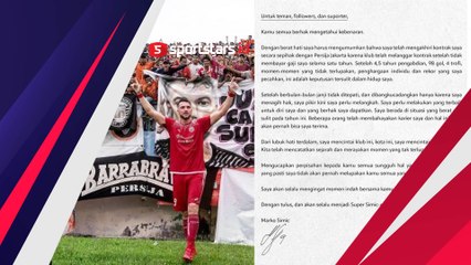Tak Digaji Setahun, Marko Simic Resmi Tinggalkan Persija Jakarta