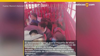 Las autoridades mexicanas encontraron a más de 5500 migrantes en el transcurso de cuatro días, muchos de ellos escondidos en remolques y compartimientos de vehículos.