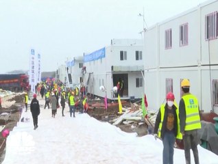 الصين تنهي بناء مستشفى للمصابين بفيروس كورونا في 8 أيام فقط!