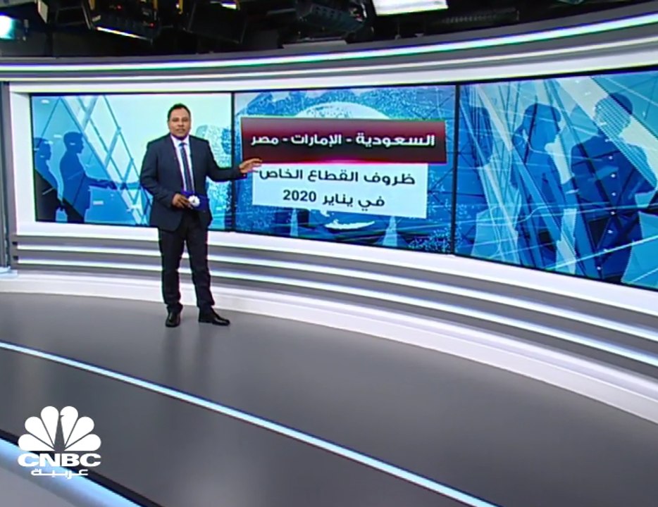 كيف كان أداء مؤشر PMI الصادر عن IHS Markit خلال يناير في كل من مصر والسعودية والإمارات؟