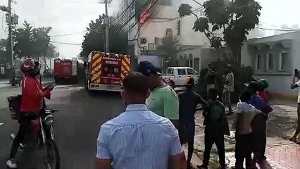 Fuego en instalaciones Canal del Sol