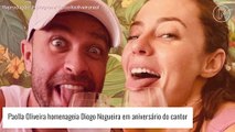 Paolla Oliveira abre álbum de fotos românticas e se declara a Diogo Nogueira em aniversário do cantor