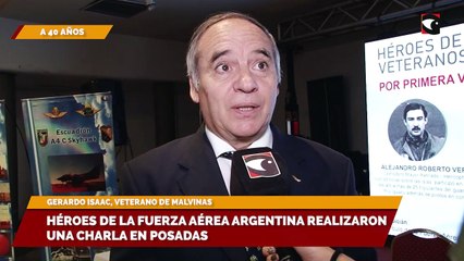 Héroes de la fuerza aérea Argentina realizaron una charla en Posadas