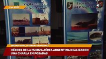Héroes de la fuerza aérea Argentina realizaron una charla en Posadas