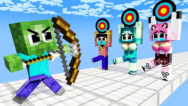 Monster School - Baby Zombie Love Curse Zombie Girl but Good - Sad Story - Minecraft Animation
