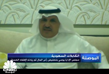 رئيس مجلس إدارة "الكابلات السعودية" لـ CNBC عربية: متحصلات زيادة رأس المال ستستخدم في الدورة الإنتاجية.. وتوقعات بالعودة للربحية عام 2023