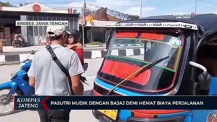 Pasutri Mudik dengan Bajaj Demi Hemat Biaya Perjalanan