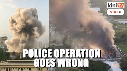Police fireworks disposal goes wrong, 50 vehicles burnt