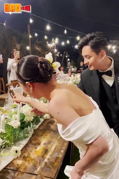 Gia đình Đông Nhi Ông Cao Thắng khiêu vũ vui vẻ trong đám cưới