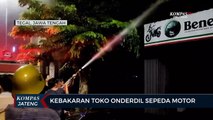 Toko Onderdil Sepeda Motor di Tegal Terbakar