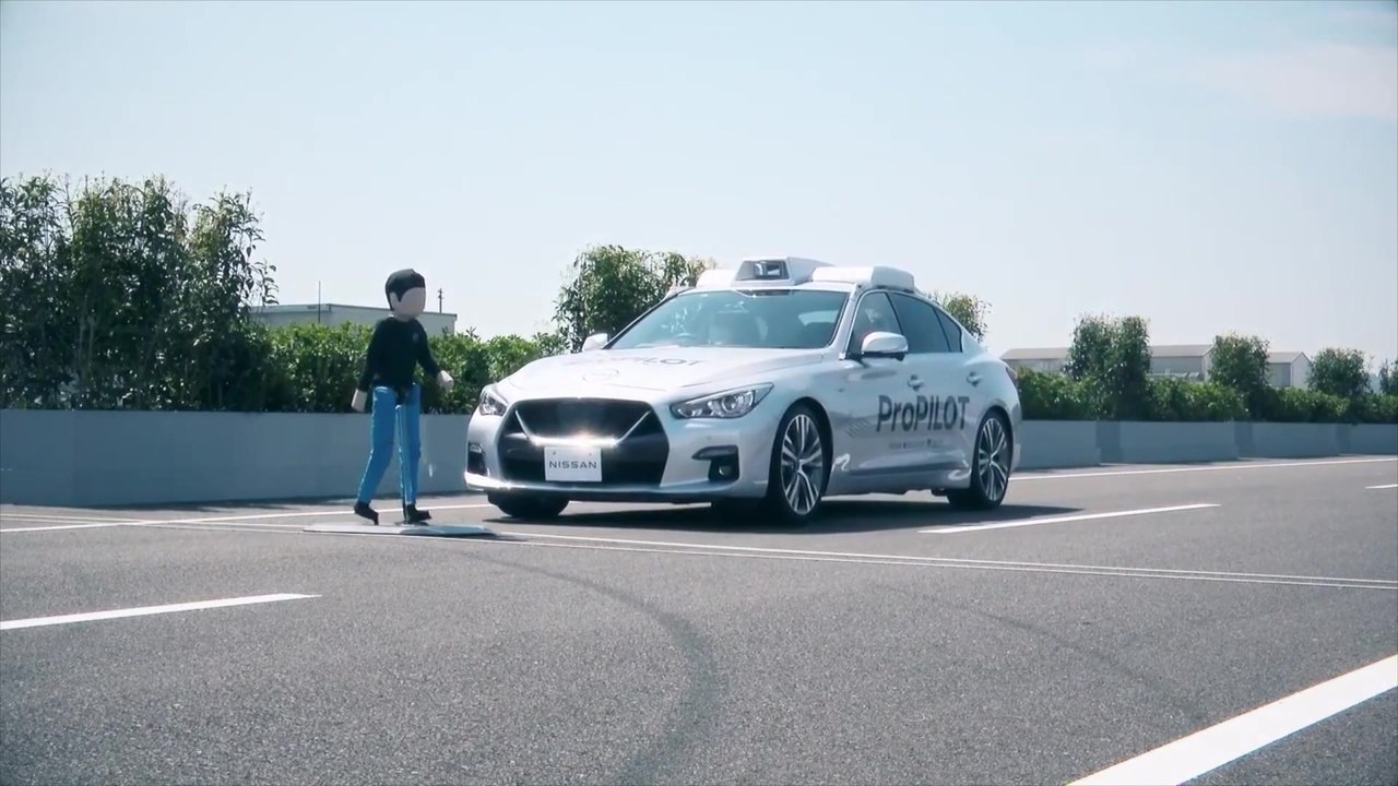 Nissan „Ground Truth Perception“ - Testfahrzeug Notfall-Ausweichmanöver