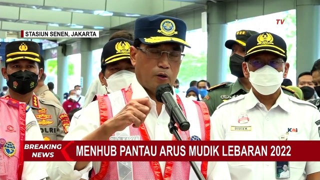 Menhub Apresiasi PT KAI, Tak Ada Penumpukan Pemudik di Stasiun Pasar Senen