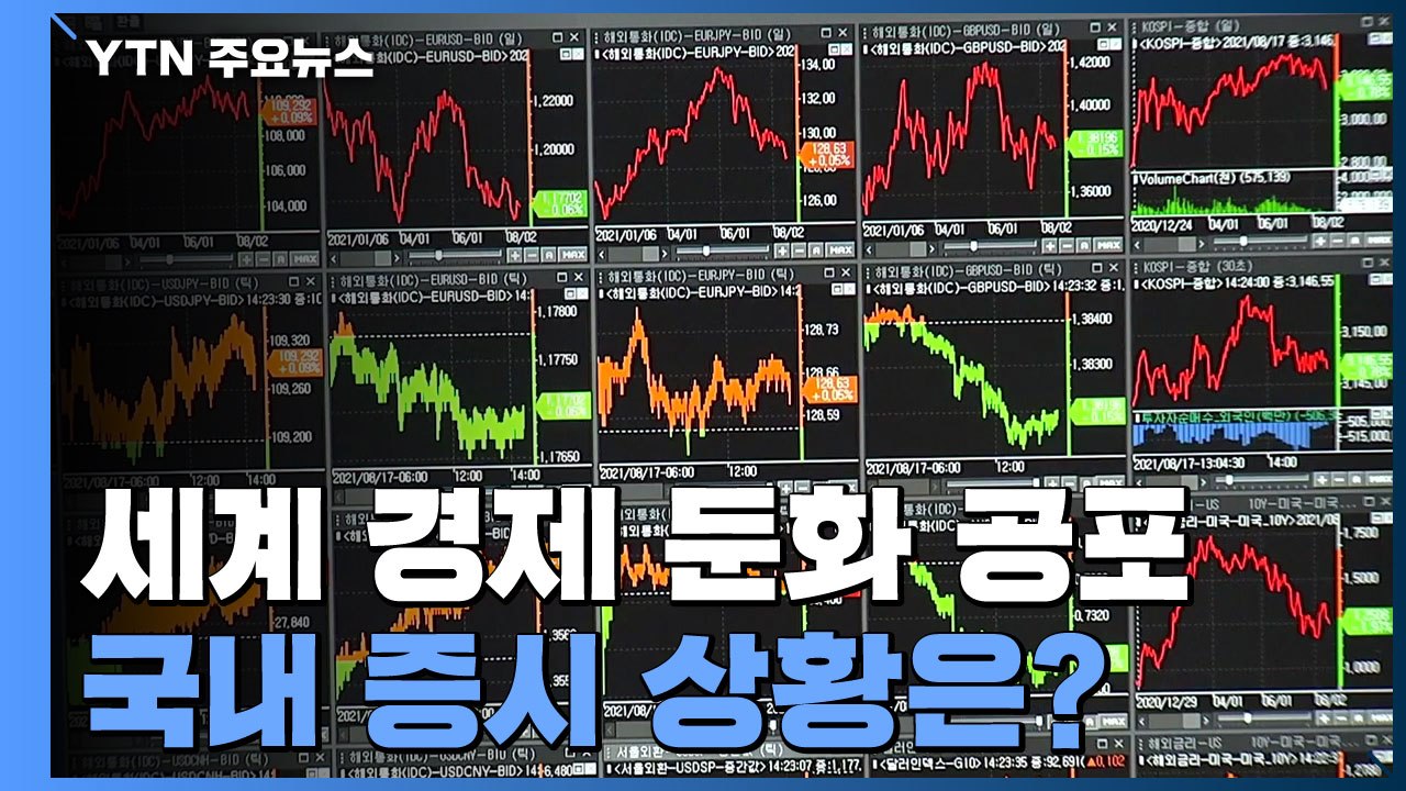 '경제 둔화 공포'에 국내 증시도 하락...환율은 급등 / YTN