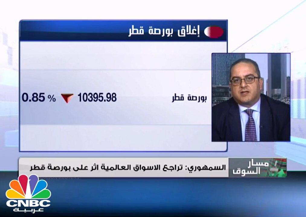 تراجعات جماعية لأسواق الخليج بضغط من هبوط المؤشرات العالمية .. قطر يقود التراجعات ودبي يفشل في إستعادة 3500 نقطة.