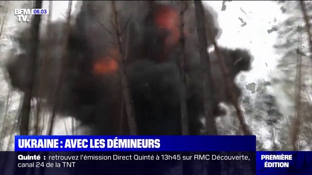 Guerre en Ukraine: BFMTV a suivi une mission périlleuse de déminage près de Kiev