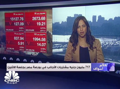 البورصة المصرية تخسر 3,2 مليار جنيه في ختام جلسة التعاملات
