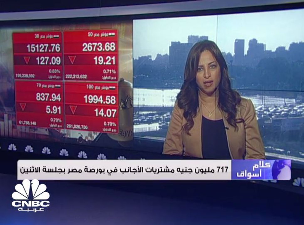 البورصة المصرية تخسر 3,2 مليار جنيه في ختام جلس...