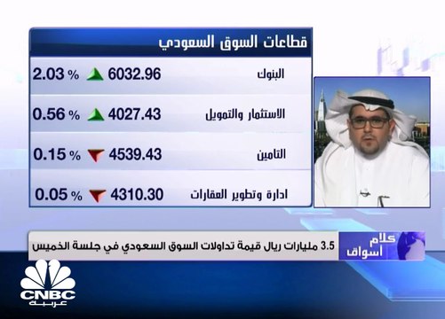 مؤشر سوق الأسهم السعودية يغلق مرتفعًا عند مستوى 7510 نقطة