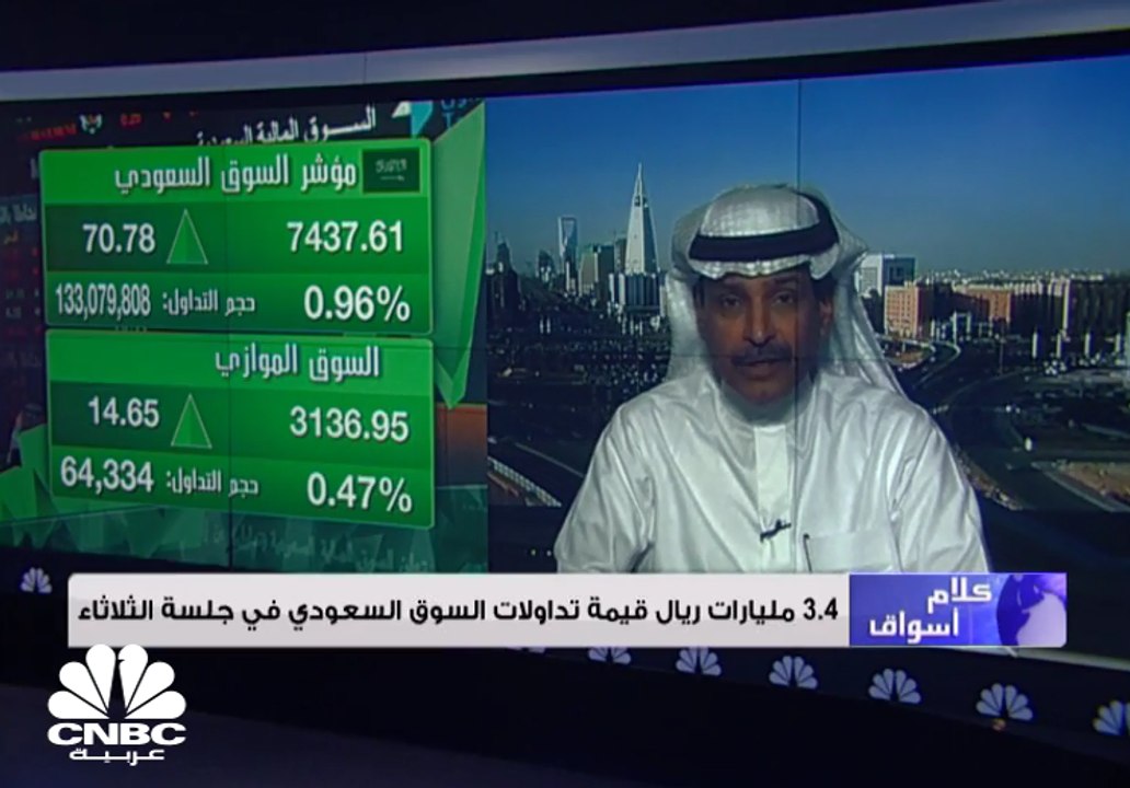 مؤشر سوق الأسهم السعودية يغلق مرتفعًا عند مستوى...
