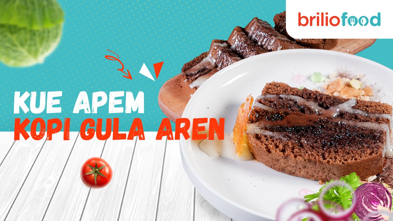 Resep kue apem kopi gula aren, enak kenyal menul banget