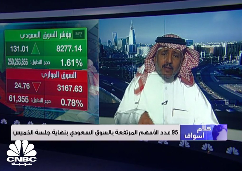 مؤشر سوق الأسهم السعودية يغلق مرتفعًا عند مستوى...