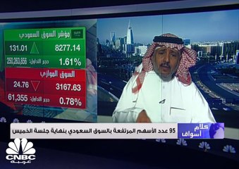 مؤشر سوق الأسهم السعودية يغلق مرتفعًا عند مستوى 8277 نقطة