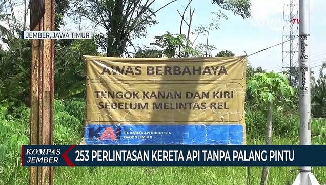 Hati-hati! Ada 253 Perlintasan Kereta Api Tanpa Palang Pintu dan Tidak Dijaga
