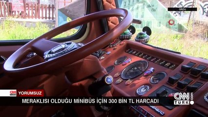 Meraklısı olduğu eski minibüs için 300 bin TL harcadı