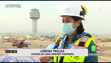 Avances al 95 % de la segunda pista y la torre de control en el aeropuerto Jorge Chávez