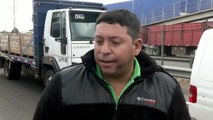 Los camioneros chilenos protestan contra el aumento de la inseguridad