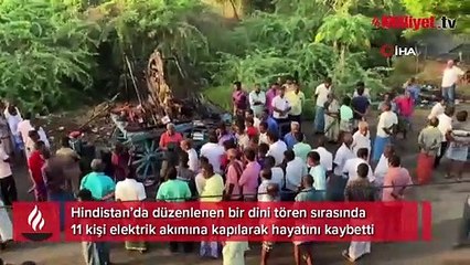 Hindistan'da facia! Dini törende 11 kişi elektrik akımına kapılarak öldü