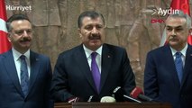 Sağlık Bakanı Fahrettin Koca, Aydın'da basın toplantısı gerçekleştirdi