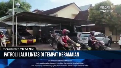 Antisipasi Jelang Lebaran, Sat Sabhara Polresta Mataram Pantau Pusat Perbelanjaan