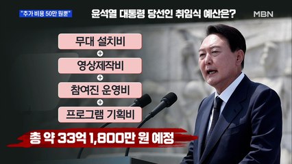 MBN 뉴스파이터-민주당 "왕 즉위식" vs 박주선 "추가 비용 50만 원뿐"
