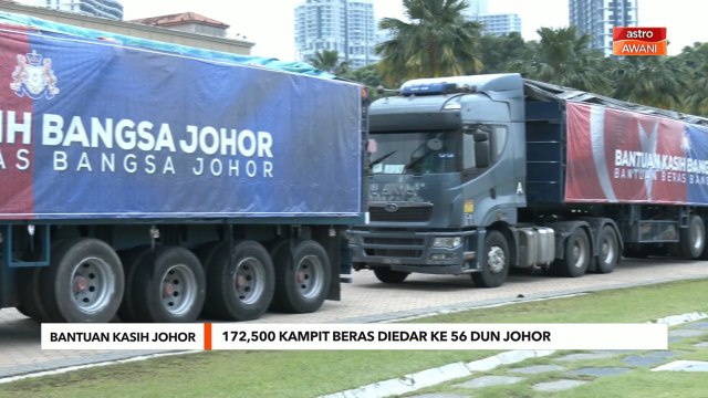 Bantuan Kasih Johor | 172,500 kampit beras diedar ke 56 DUN Johor