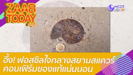 อึ้ง! เจอฟอสซิลใจกลางสยามสแควร์ ผู้เชียวชาญคอนเฟิร์ม ของแท้แน่นนอน : แซ่บทูเดย์ (27 เม.ย. 65) OnAir