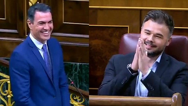 Sánchez y su lapsus imperdonable al llamar Abascal a Rufián