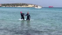 SPOR Otizmli sporcu Tuna, Yunanistan'dan Türkiye'ye yüzerek ilki başardı