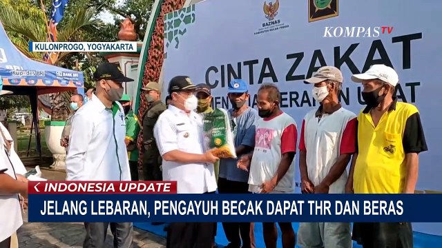 Tukang Becak Hingga Petugas Kebersihan di Kulonprogo Dapat Santunan dan THR