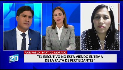 Flor Pablo: "Una nueva moción de vacancia no prosperaría ya que hay una repartija en el Congreso"