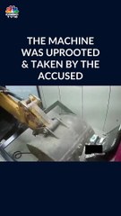 A Stolen JCB was used to rob an ATM in Sangli in Maharashtra on April 23