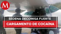 Ejército asegura avioneta con 273 paquetes de cocaína en Chiapas