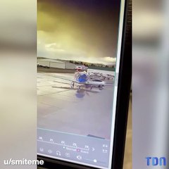 Une Tesla autonome termine son trajet dans un jet privé