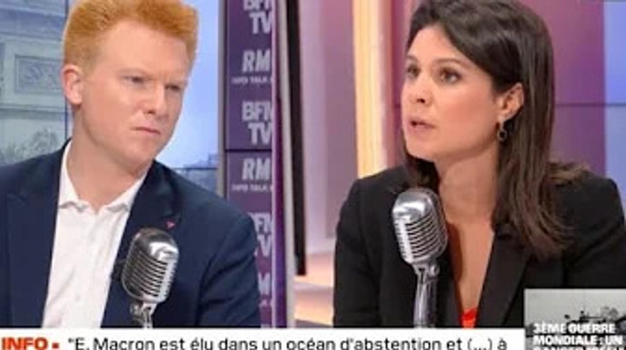 "Ça vous met mal à l'aise, en tout cas" : Apolline de Malherbe coince Adrien Quatennens sur BFMTV