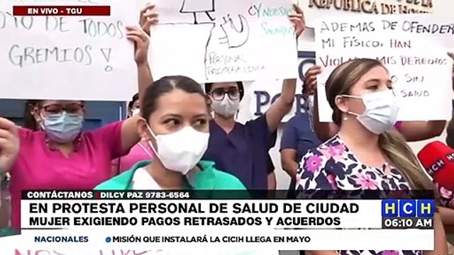 ¡En Ciudad Mujer! Personal sanitario protesta exigiendo pagos y nombramientos