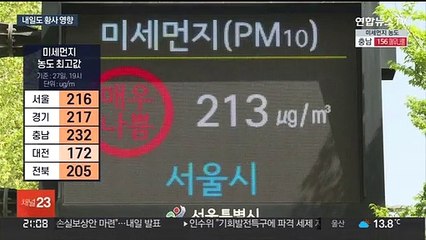 봄 하늘 뒤덮은 불청객 황사…내일도 공기질'나쁨'
