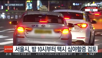 택시 심야할증 확대 검토…"필요" vs "부담"