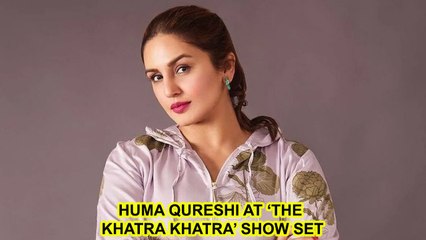Huma Qureshi At ‘The Khatra Khatra’ Show Set